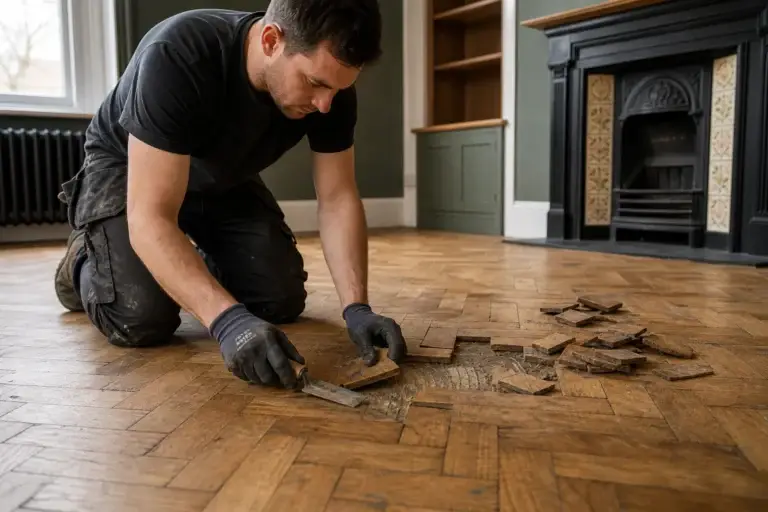 Featured image for Loose parquet blocks: what causes them and what a proper repair involves